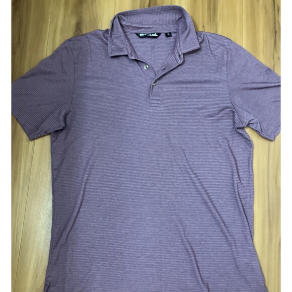 TRAVIS MATHEW Men’s Polo Shirt Short Sleeve Costa Rica Resort Purple Size Medium - Picture 5 of 9
